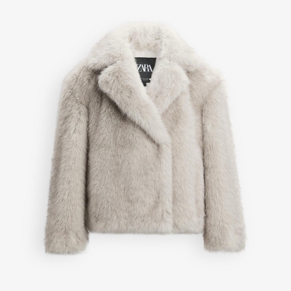ZARA FAUX FUR JACKET ZW COLLECTION